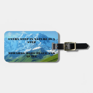 Jeder Schritt in der Natur Luggage Tag