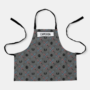 Jedi Vs Sith Lightsaber & Logo Pattern Apron