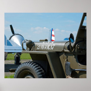 Jeep and Beechcraft Poster