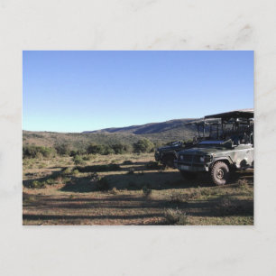 Jeep landscape Safari Postcard