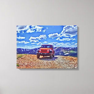 Jeep mountain adventure canvas