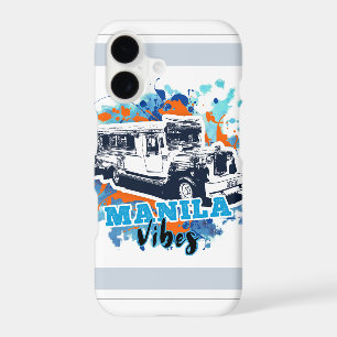Jeepney Vibes Manille Bleu Orange