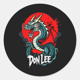 Jeet Kune Do Jkd Mixed Martial Arts Lee Don's  Classic Round Sticker