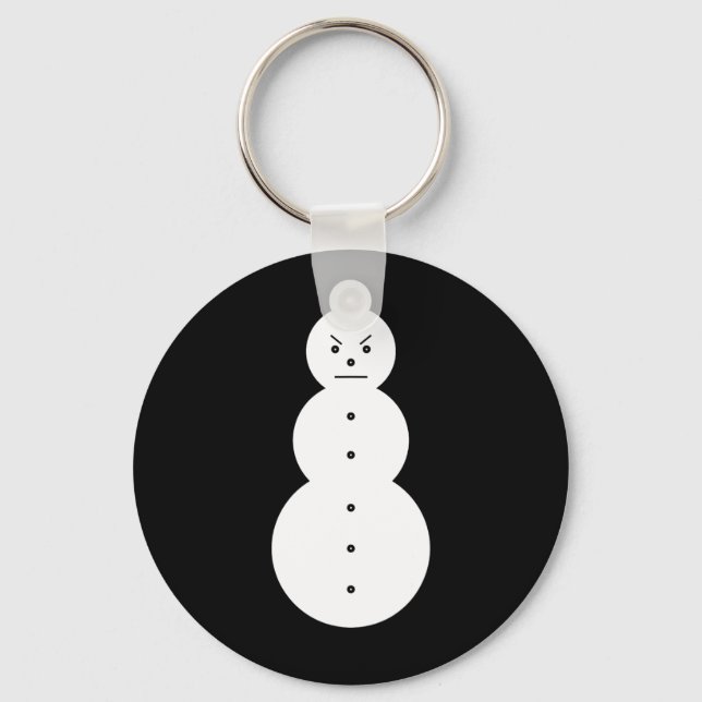 Jeezy Snowman - Hiphop Angry Snowman Jeezy Christm Keychain (Front)