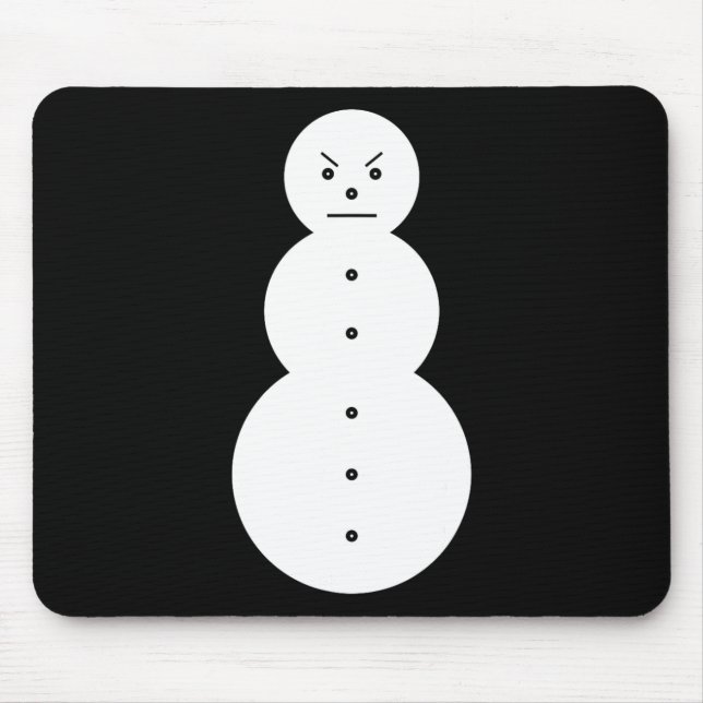 Jeezy Snowman - Hiphop Angry Snowman Jeezy Christm Mouse Pad (Front)