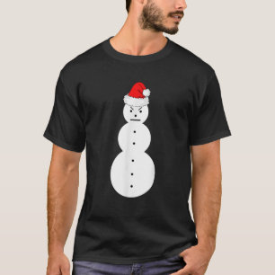 jeezy snowman Santa hat Christmas T-Shirt