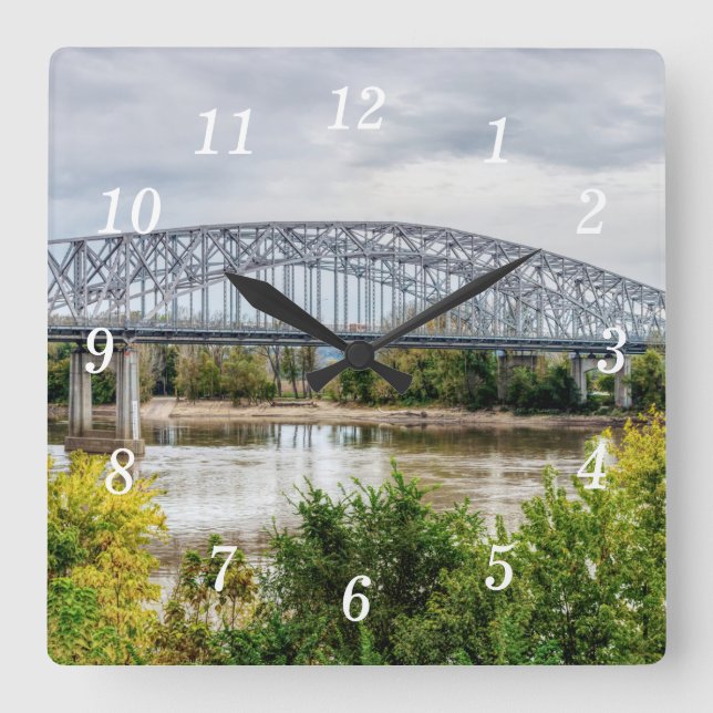 Jeff City Bridge Wall Clock (Front)