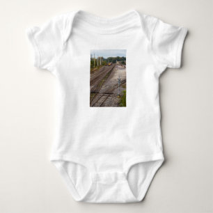 Jeff City Railroad Tracks Baby Bodysuit