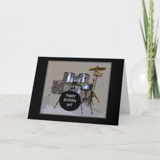 Jeff Happy Birthday Drums Card
