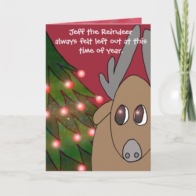 Jeff la carte Reindeer (Devant)
