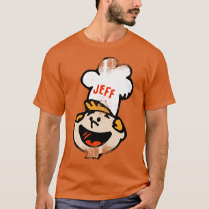 Jeff Retro Burger Chef Mascot T-Shirt