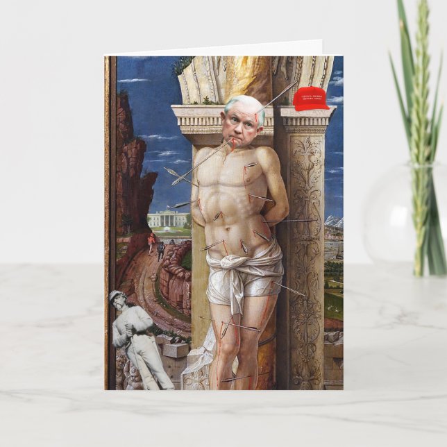 Jeff Sessions Pas de collusion Carte Anniversaire (Devant)