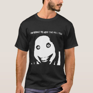 Jeff Smile Dog Creepy Dog Horror Halloween T-Shirt