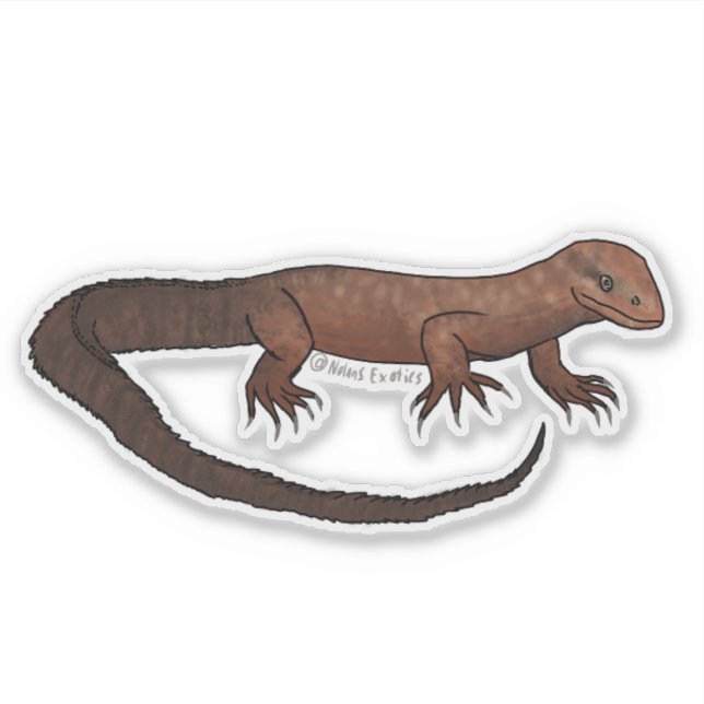 Jeff the Ackie vinyl sticker  (Front)