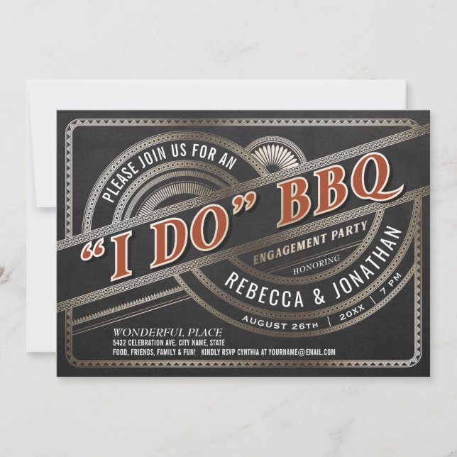 J'effectue des invitations au barbecue - Partie d' (Devant)