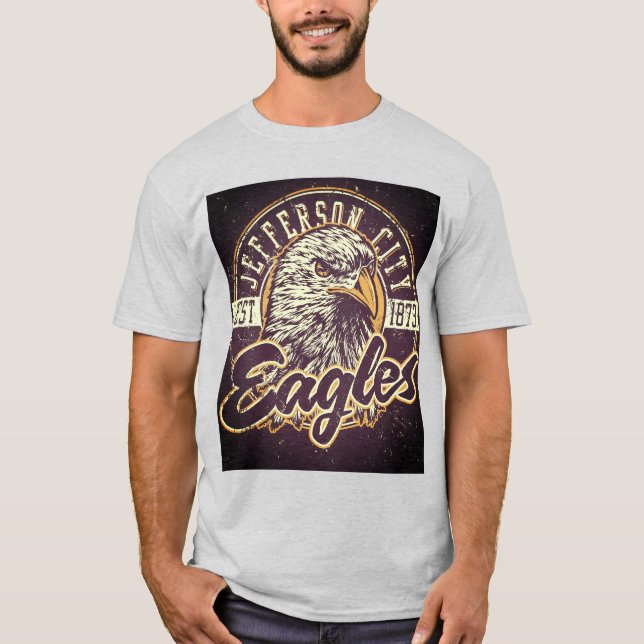 Jefferson City Eagles Vintage Eagle T-Shirt (Front)