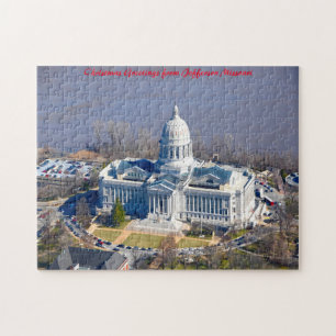 Jefferson City Missouri.Christmas Greetings Jigsaw Puzzle