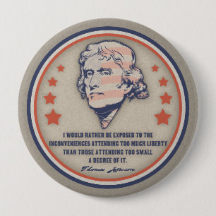 Jefferson Liberty II 4 Inch Round Button