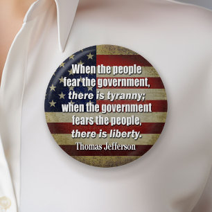 Jefferson: Liberty vs. Tyranny 3 Inch Round Button