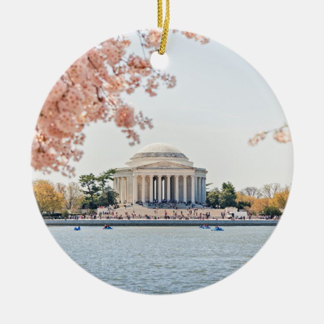 Jefferson Memorial Ceramic Ornament (Front)