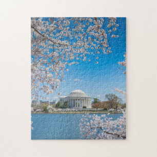Jefferson Memorial in Spring Jigsaw Puzzle