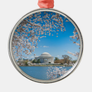 Jefferson Memorial in Spring Metal Ornament