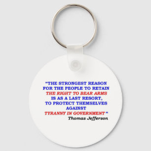 jefferson quote keychain