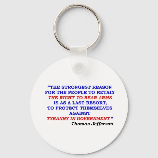 jefferson quote keychain (Front)