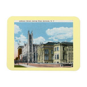 Jefferson St., Syracuse, New York Vintage Magnet