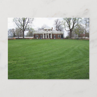 Jefferson's Monticello...the Back Yard in April... Postcard