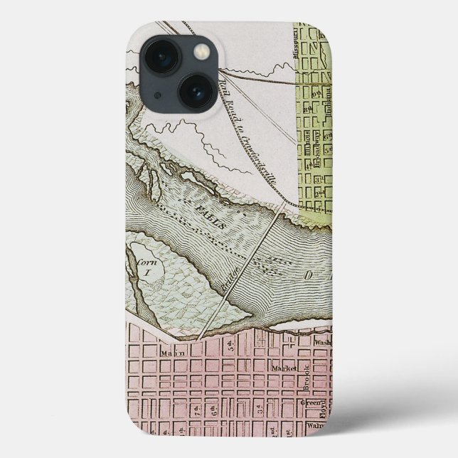 JEFFERSONVILLE, INDIANA: MAP Case-Mate iPhone CASE (Back)