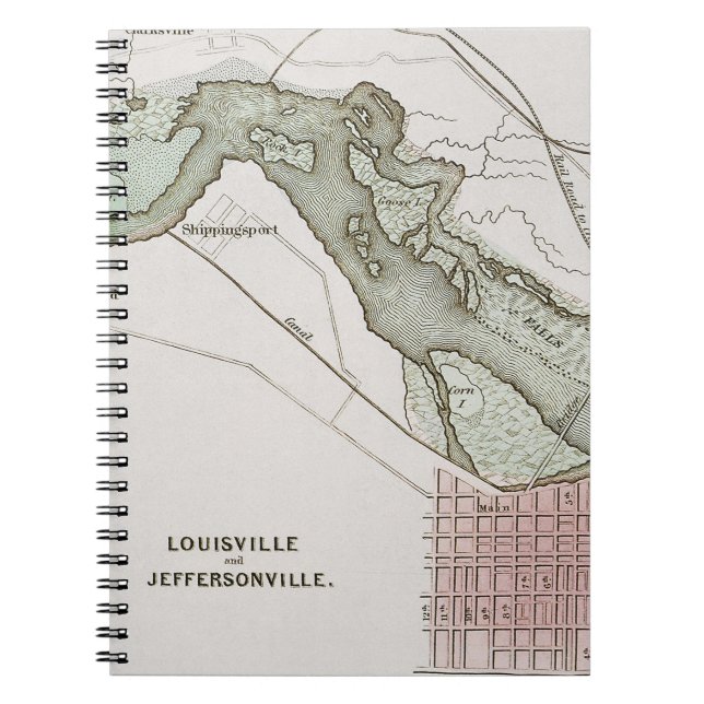 JEFFERSONVILLE, INDIANA: MAP NOTEBOOK (Front)