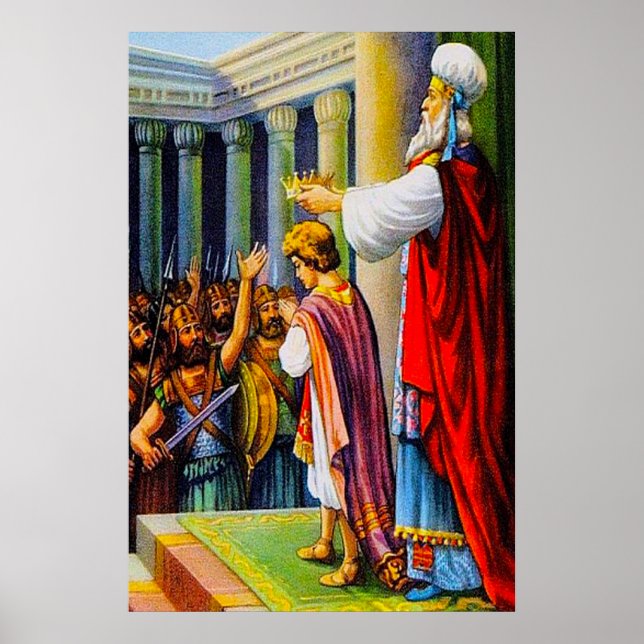 Jehoiada Couronnes Joash 2 Rois 11 affiche (Devant)