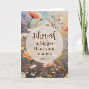 Jehovah is bigger than your anxiety   JW Card