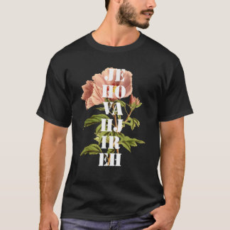 Jehovah Jireh Graphic Christian Jesus Retro Flower T-Shirt