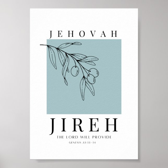 Jehovah Jireh Printable Poster (Front)