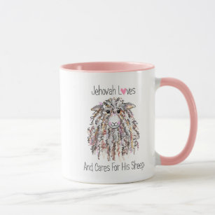 "Jehovah Loves and Cares for His Sheep" Mug