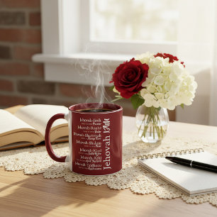 Jehovah names mug