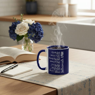 Jehovah names mug