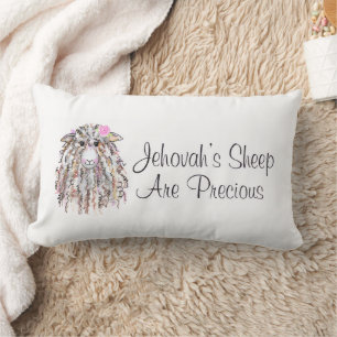 “Jehovah’s Sheep Are Precious” Lumbar Pillow