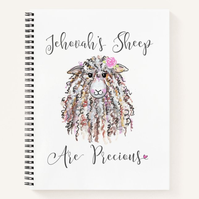 “Jehovah’s Sheep Are Precious” Notebook (Front)