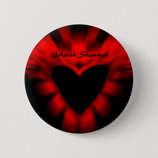 Jehovah-Shammah 2 Inch Round Button (Front)