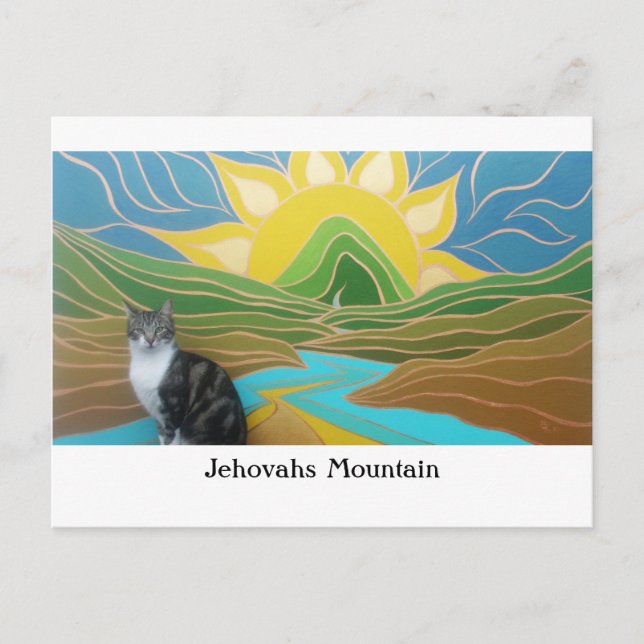 Jehovahs Mountain featuring Pudding Postcard (Front)