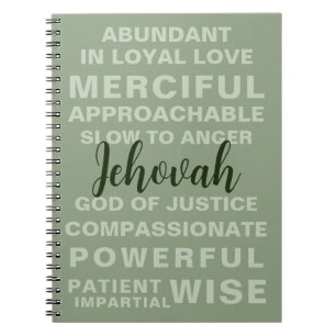 Jehovah's Qualities JW Notebook