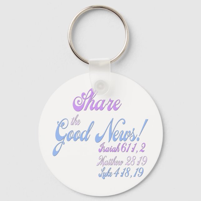 Jehovah's Witness Good News Keychain (Front)