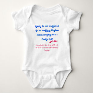 Jehovah's Witness John14-6 Baby Bodysuit