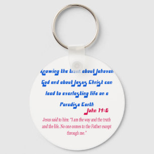 Jehovah's Witness John14-6 Keychain