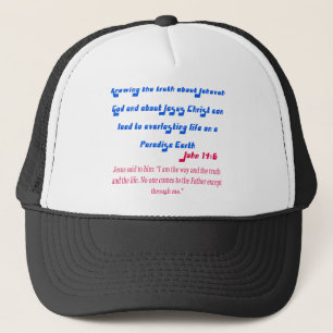 Jehovah's Witness John14-6 Trucker Hat