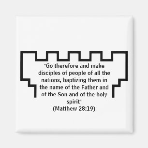 Jehovah's Witness Watchtower Matthew 28:19 Magnet