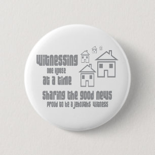 Jehovah's Witness Witnessing 2 Inch Round Button
